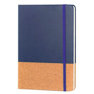 EgotierPro 38552 - A5 Notebook with PU Cork Cover BOUND