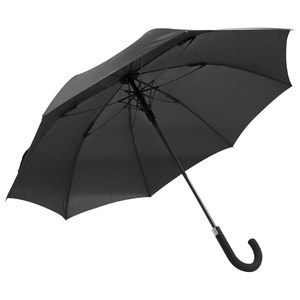 EgotierPro 39513 - Windproof Automatic Umbrella, 105 cm, Fiberglass BREEZE Black