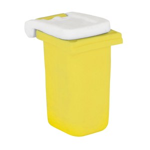 EgotierPro 50071 - Colorful Garbage Bin-Shaped Eraser CONTAINER Yellow