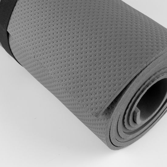 EgotierPro 50603 - EVA Rubber Yoga Mat with Handles GANESHA