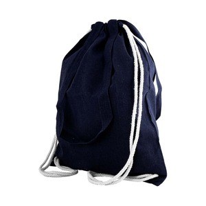 EgotierPro 50542 - Recycled Cotton Backpack 140gr/m2 WATERFALL Blue
