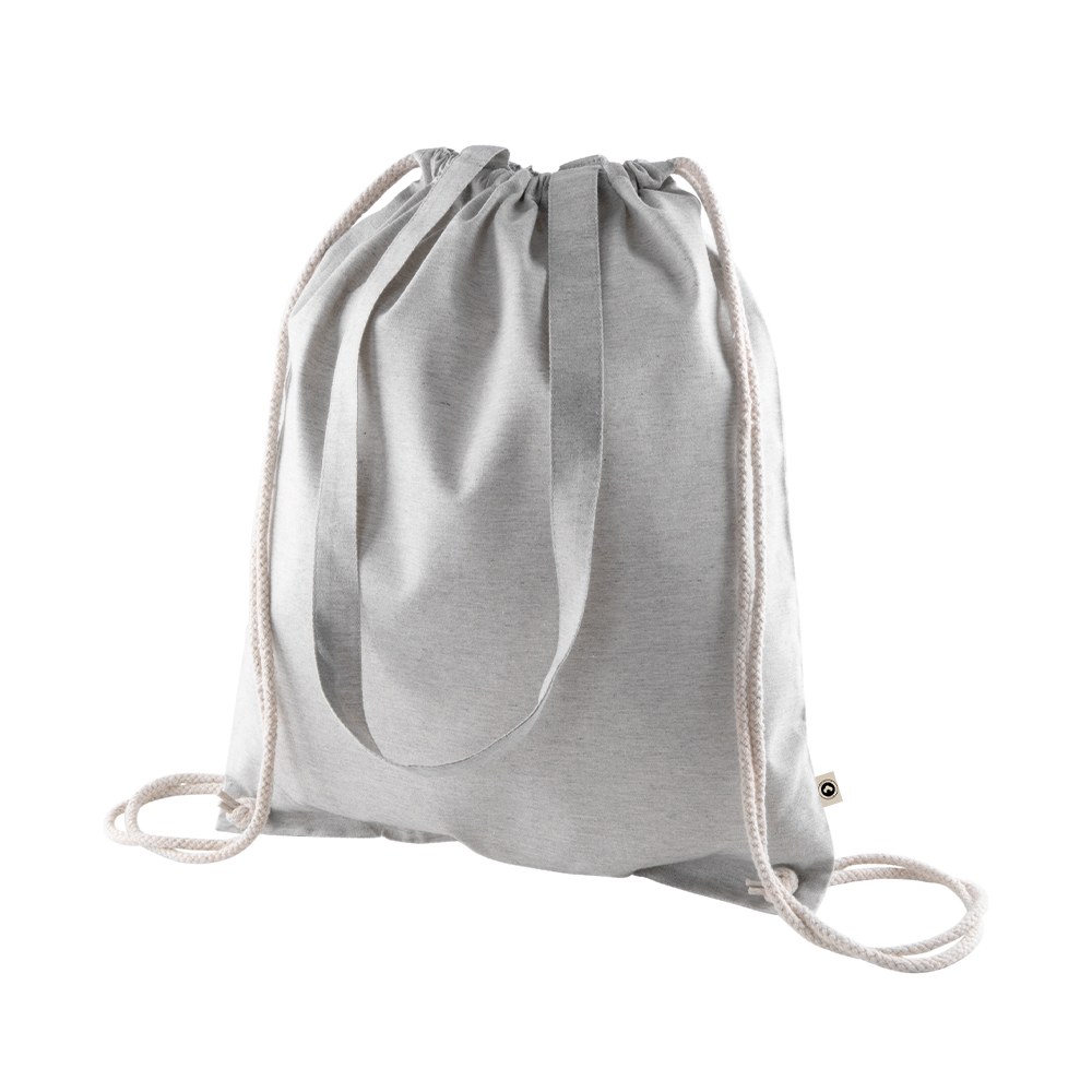 EgotierPro 50542 - Recycled Cotton Backpack 140gr/m2 WATERFALL