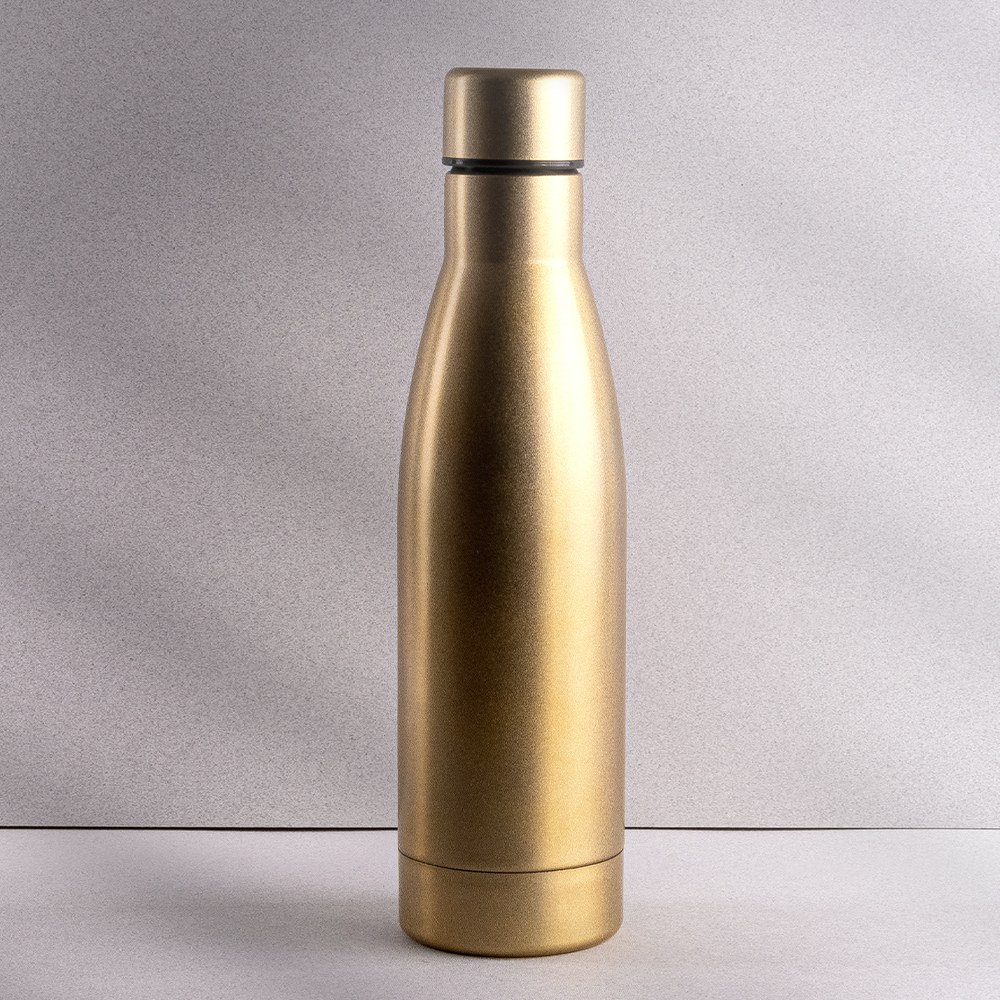 EgotierPro 50545 - 500 ml Double-Walled Stainless Steel Bottle MILKSHAKE