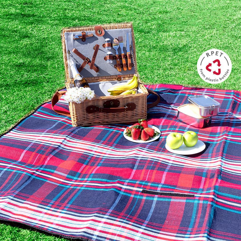 EgotierPro 52082 - Foldable Acrylic Family Picnic Blanket NEVIS