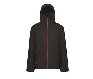 REGATTA RGA253 - Waterproof quilted jacket Black / Classic Red