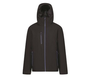 REGATTA RGA253 - Waterproof quilted jacket Black / New Royal