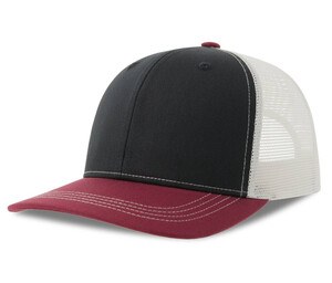 ATLANTIS HEADWEAR AT256 - Trucker style cap Navy / Cardinal / White