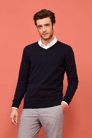 SOLS 90000 - Galaxy Men V Neck Sweater