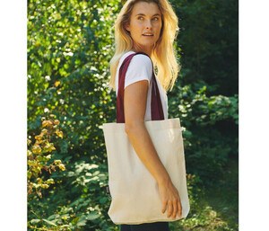 Neutral O90002 - Shopping bag with contrasting handles