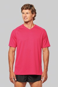 PROACT PA476 - Mens V-neck short-sleeved sports T-shirt