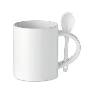 GiftRetail MO6581 - SUBLIM SPOON Ceramic sublimation mug 300 ml