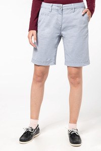 Kariban K753 - Ladies washed effect bermuda shorts