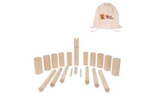 TopEarth LT90777 - Wooden Kubb game in pouch