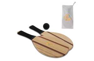 TopEarth LT90779 - Wooden frescobol beach set