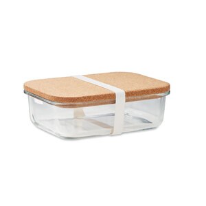 GiftRetail MO2255 - CANOA Glass lunch box with cork lid